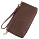 Чоловічий шкіряний клатч для карток купюр та документів SHVIGEL Коричневий