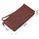 Чоловічий шкіряний клатч для карток купюр та документів SHVIGEL Коричневий