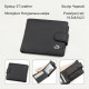 Мужской кошелек ST Leather (ST) кожаный Черный