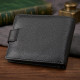 Мужской кошелек ST Leather (ST) натуральная кожа Черный