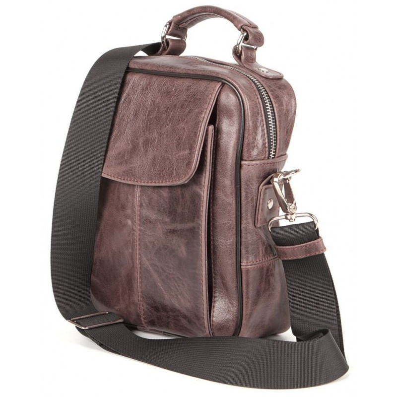 Сумка SHVIGEL кожаная Коричневая