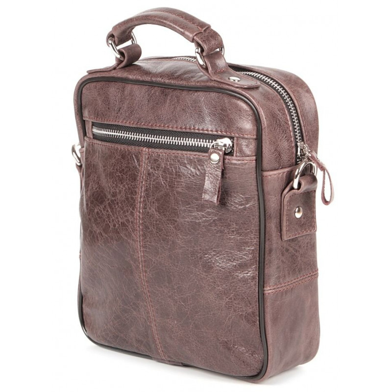 Сумка SHVIGEL кожаная Коричневая