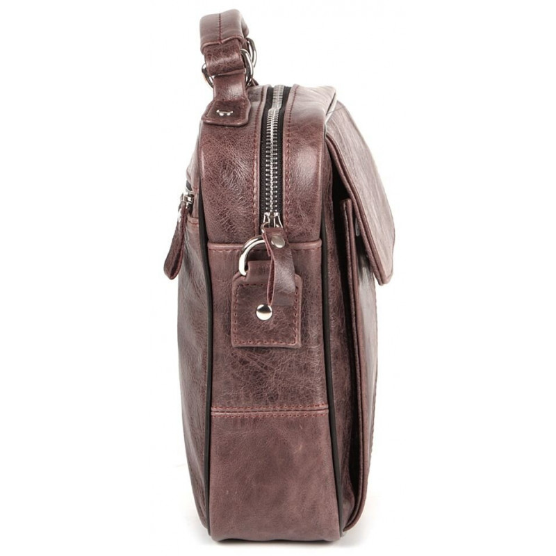 Сумка SHVIGEL кожаная Коричневая