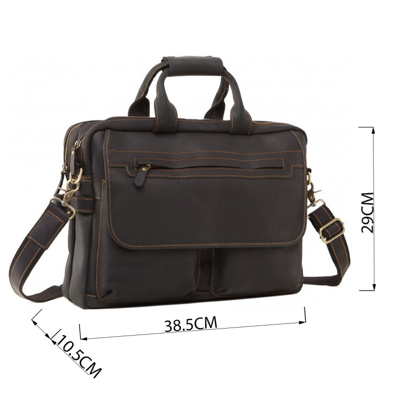 Сумка Vintage из винтажной кожи Коричневая