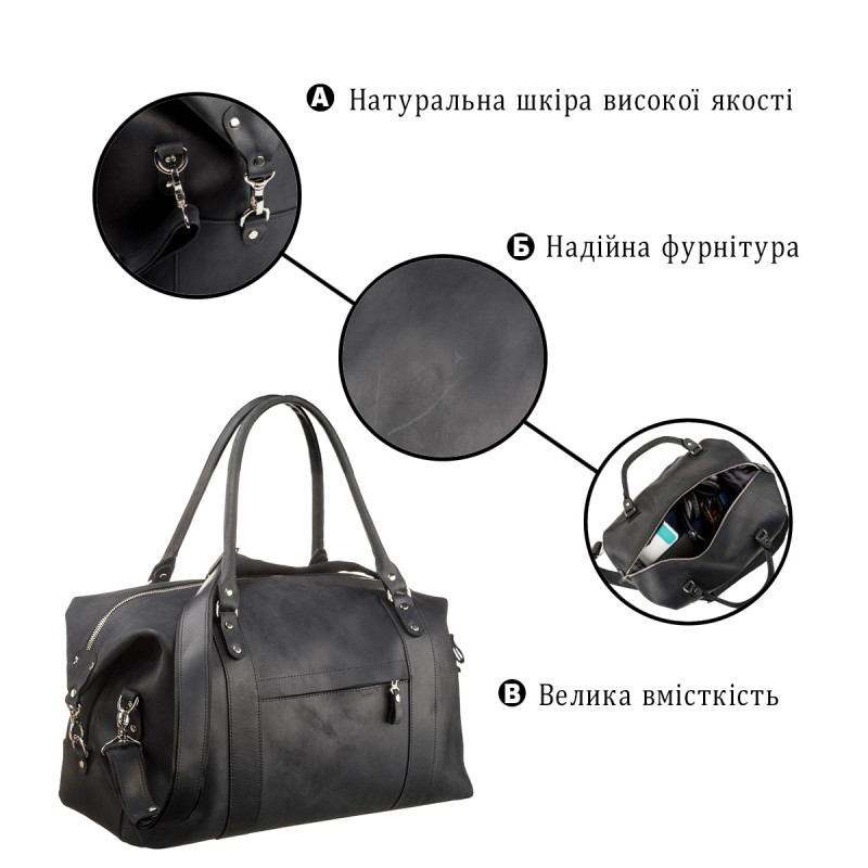 Сумка дорожная SHVIGEL Черная