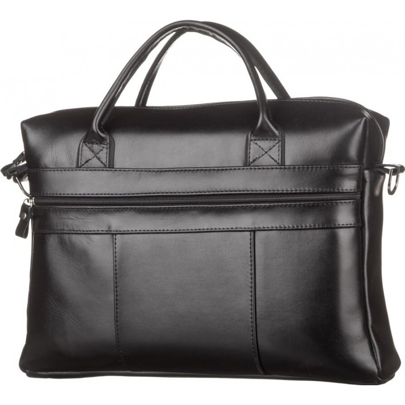 Сумка мужская SHVIGEL из кожи Черная