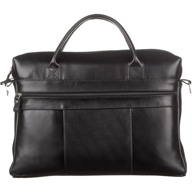 Сумка мужская SHVIGEL из кожи Черная