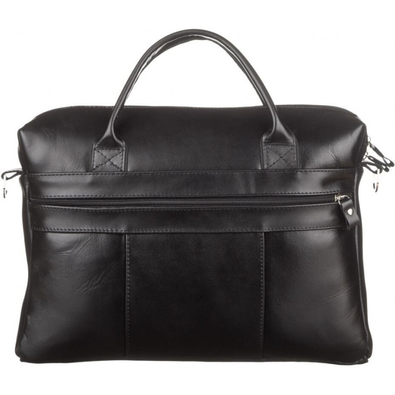 Сумка мужская SHVIGEL из кожи Черная
