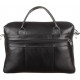 Сумка мужская SHVIGEL из кожи Черная