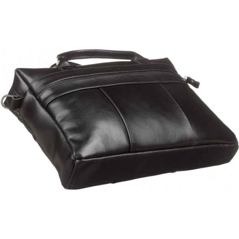 Сумка мужская SHVIGEL из кожи Черная