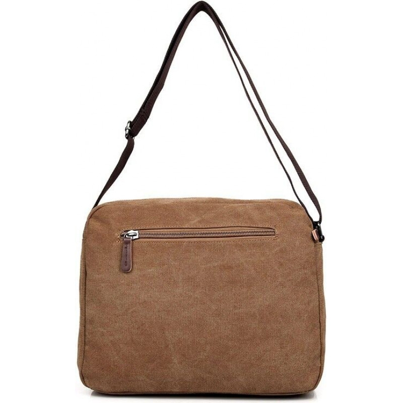 Сумка чоловіча Vintage текстильна Коричнева
