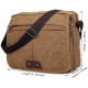 Сумка чоловіча Vintage текстильна Коричнева