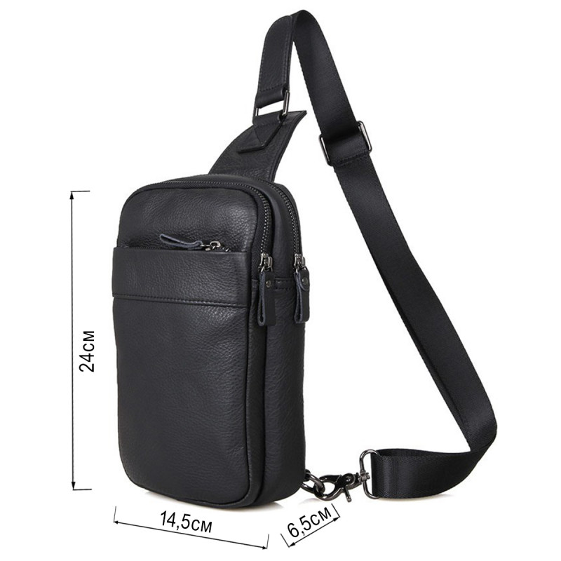 Сумка чоловіча Vintage Чорна