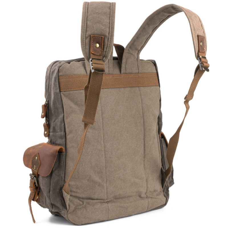 Туристический рюкзак canvas Vintage Болотный