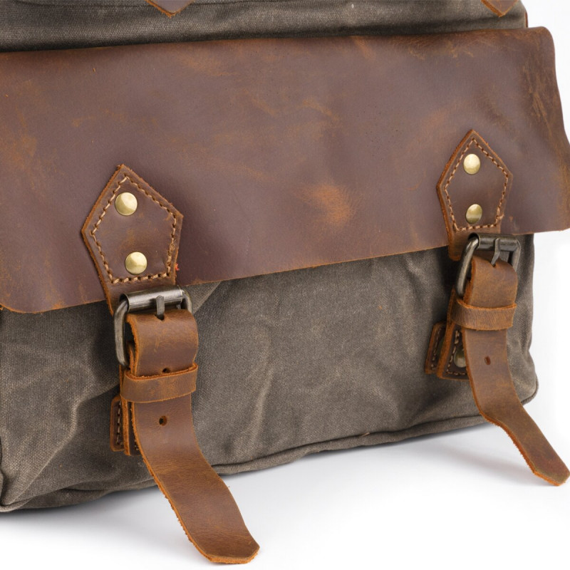 Туристический рюкзак canvas Vintage Болотный