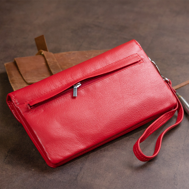 Клатч из кожи женский ST Leather Красный