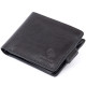 Портмоне горизонтальне Amico на магніті на два відділення GRANDE PELLE Чорне