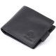 Портмоне горизонтальне Amico на магніті на два відділення матове GRANDE PELLE Чорне