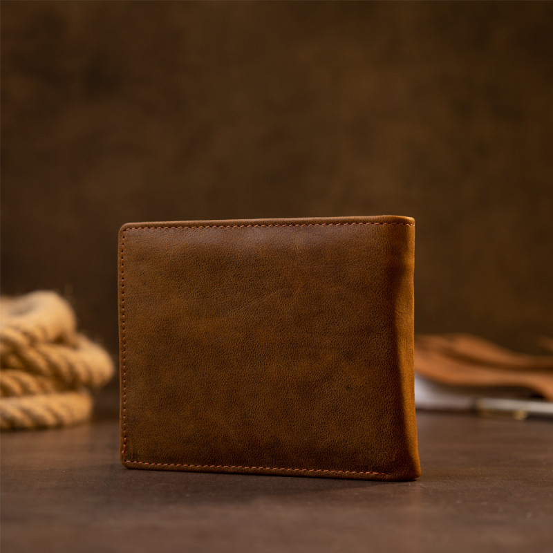 Портмоне унісекс матове Vintage Коричневе