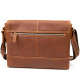 Сумка матова чоловіча почтальонка Vintage Руда