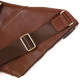 Стильна шкіряна чоловіча сумка через плече GRANDE PELLE Коричневий