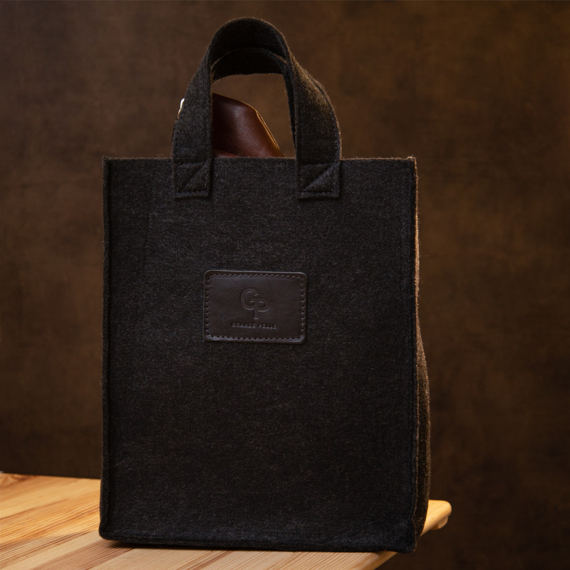 Стильна шкіряна чоловіча сумка через плече GRANDE PELLE Коричневий