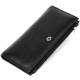 Практичный женский кожаный кошелек ST Leather  Черный