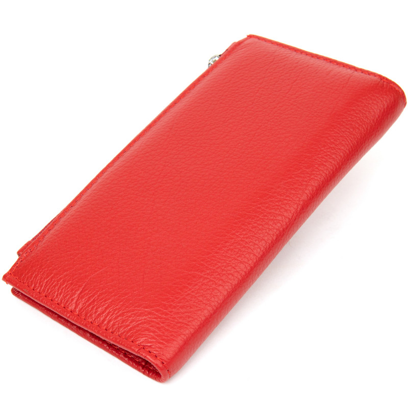 Женский кожаный кошелек ST Leather  Красный