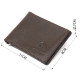Мужской кожаный зажим для денег GRANDE PELLE Коричневый