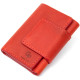 Матовое винтажное портмоне GRANDE PELLE Красный