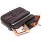 Практична шкіряна чоловіча сумка Vintage Коричневий