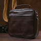 Практична шкіряна чоловіча сумка Vintage Коричневий