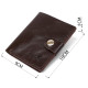 Стильное кожаное портмоне для мужчин Shvigel Коричневый