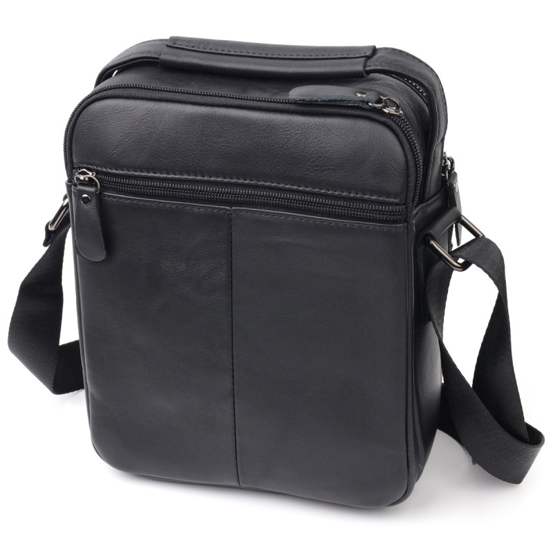 Сумка чоловіча Vintage шкіряна Чорний