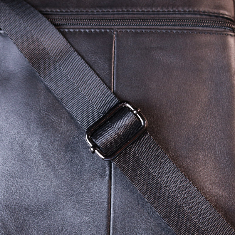 Сумка чоловіча Vintage шкіряна Чорний