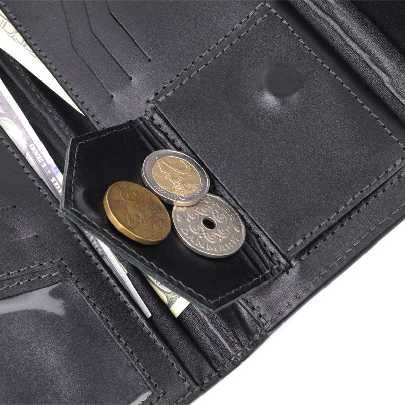 Практичне чоловіче портмоне Grande Pelle Коричневий