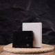 Мужской бумажник из натуральной гладкой кожи в два сложения ST Leather Черный