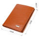 Стильный мужской кошелек вертикального формата из натуральной кожи CANPELLINI Рыжий