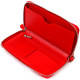 Яскравий гаманець-клатч для жінок із натуральної шкіри CANPELLINI Червоний