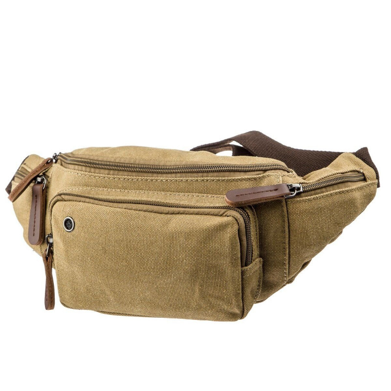 Сумка поясная текстильная Vintage Хаки