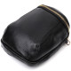 Невелика сумка цікавого формату з м'якої натуральної шкіри Vintage Чорна