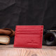 Яркий кард-кейс из натуральной кожи ST Leather Красный