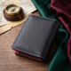 Вертикальний невеликий жіночий гаманець із натуральної шкіри ST Leather Чорний