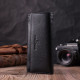 Большая ключница с функцией кошелька из натуральной кожи ST Leather Черный