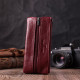 Кожаная ключница на молнии ST Leather Бордовый