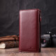 Современный кошелек-клатч для стильных женщин из натуральной кожи ST Leather Бордовый