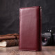 Современный кошелек-клатч для стильных женщин из натуральной кожи ST Leather Бордовый