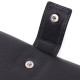 Лаконичный женский вертикальный кошелек-клатч из натуральной кожи ST Leather Черный
