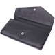 Кожаный женский кошелек с геометрическим клапаном ST Leather Черный