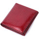 Компактный кошелек для женщин из натуральной лакированной кожи ST Leather Красный